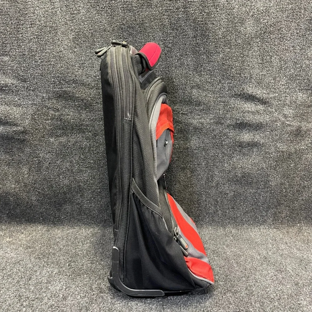 Samsonite TC-10 Black Grey Red Wheeled Rolling Backpack‎ Travel Laptop Bag 3898